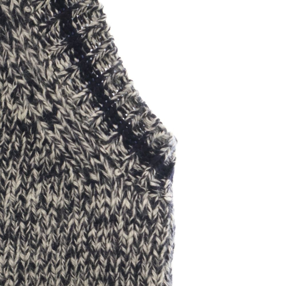Christian Dior クリスチャンディオール カシミヤ混 ウール バックロゴ ニットベスト グレー 054T01AM303 Christian Dior (クリスチャンディオール) カシミヤ混 ウール