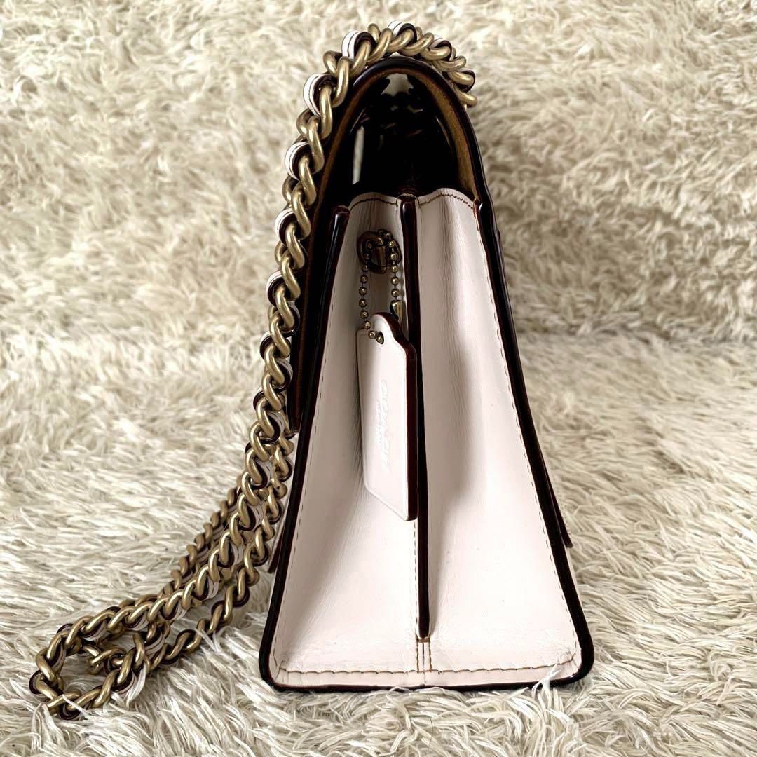 美品◎コーチ COACH 54669 ティーローズ アップリケ ショルダーバッグ 