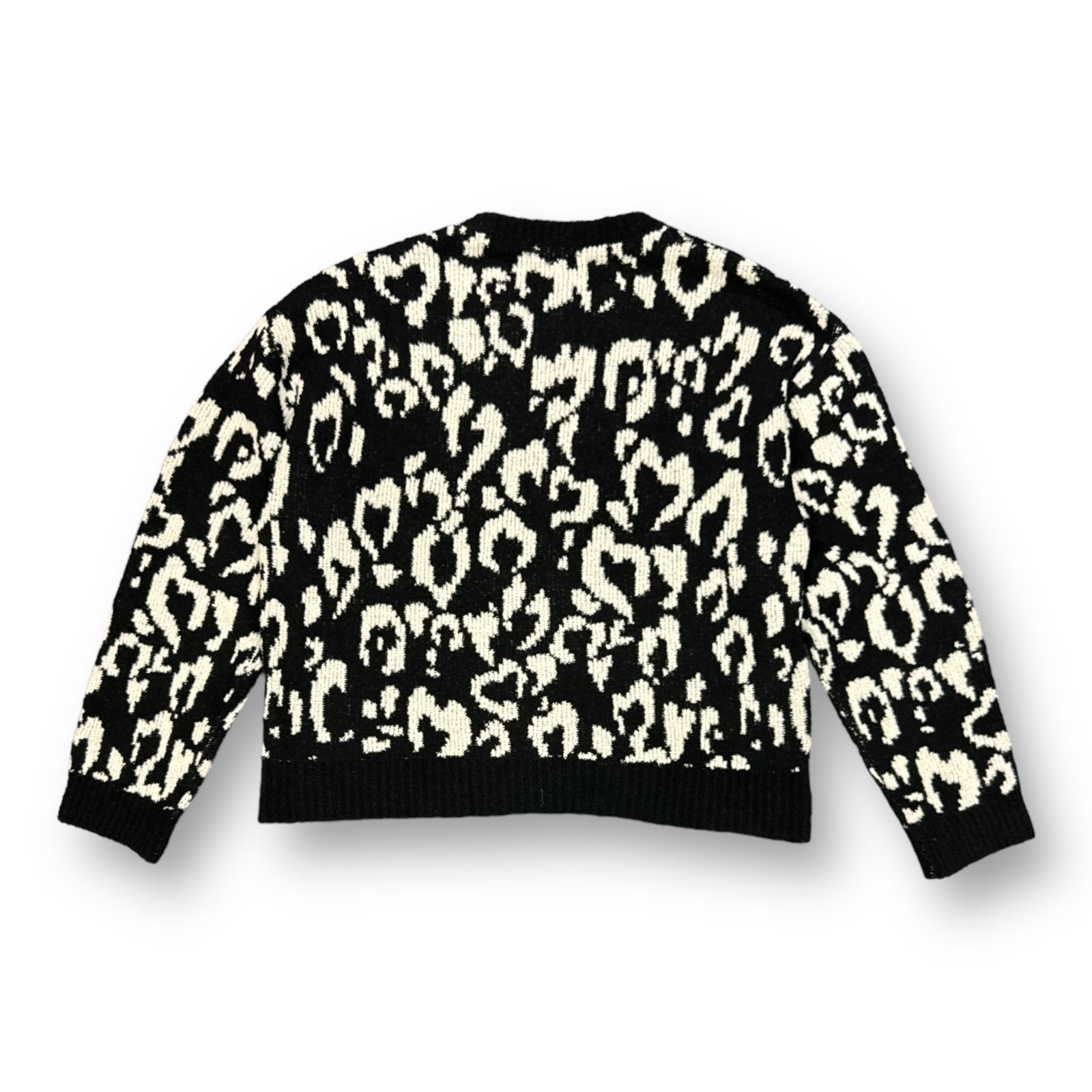 定価48400円 BASICKS 23AW HEART LEOPARD KNIT ハート レオパード 