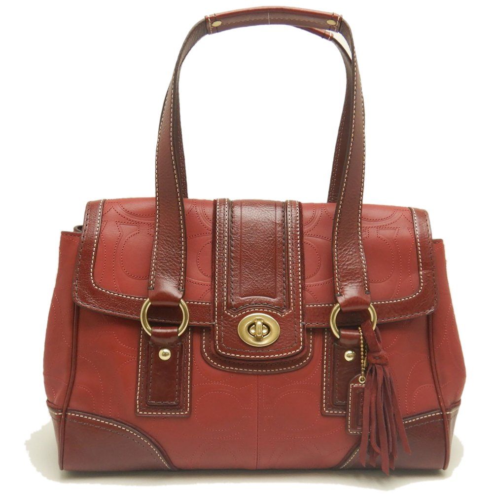 コーチ　ハンドバッグ　ボルドー COACH コーチ 11332 ハンドバッグ レザー ボルドー/252960【中古