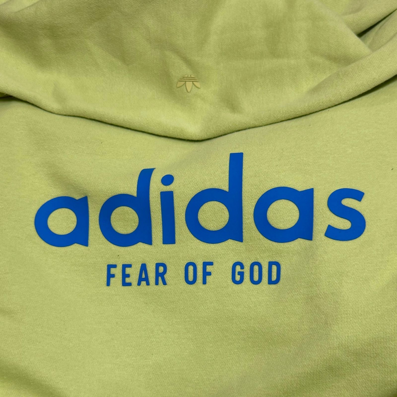 adidas × Jerry Lorenzo Fear of God Athletics コラボ スウェット フーディー ロゴプリント パーカー FOG フィアオブゴッド アディダス HM8109  イエロー系 L  70339A3