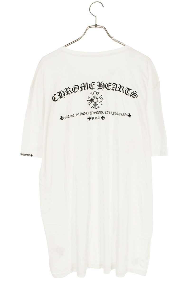 クロムハーツ サイズ:XXL  CH T-SHRT 2 バックロゴプリントVネックTシャツ 中古 GZ11 クロムハーツ CH T-SHRT/2 バックロゴプリントVネックTシャツ メンズ XXL