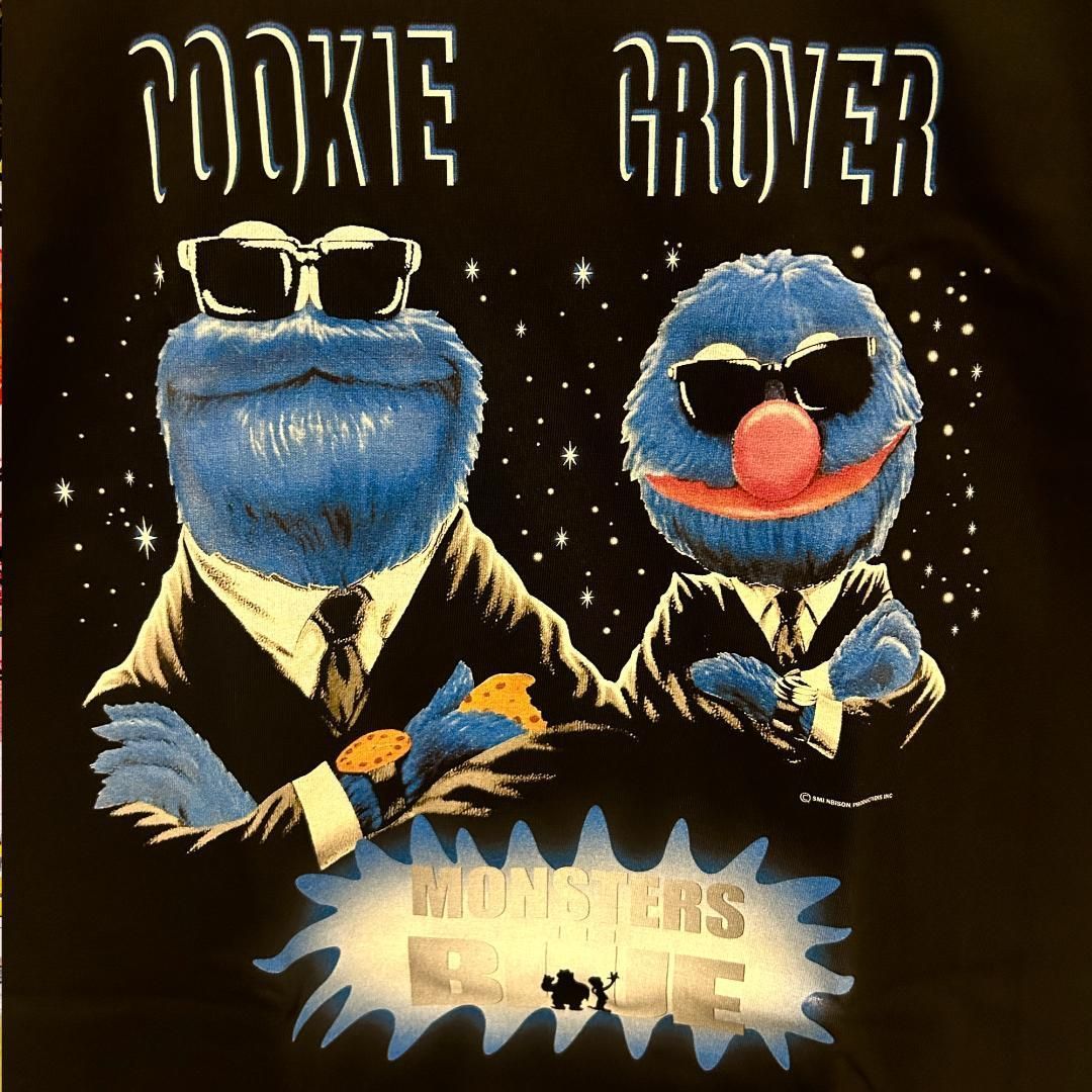 MIB セサミストリート 映画 Tシャツ 半袖 メンズ 新品 個性的 黒 