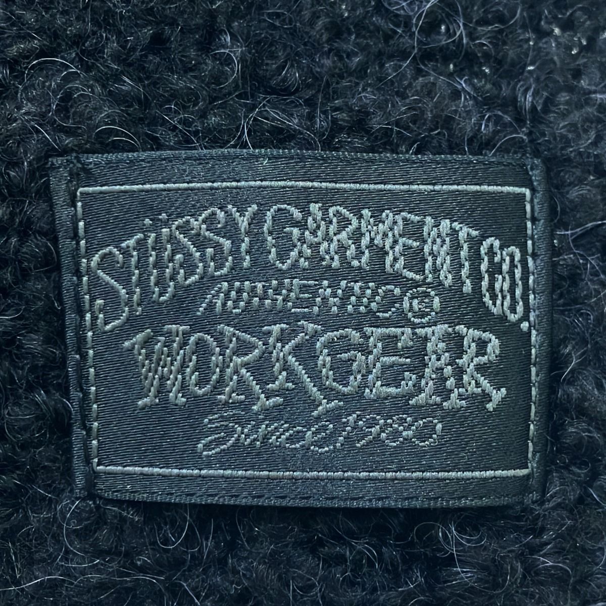 Stussy ステューシー ストール ブラック - メルカリ