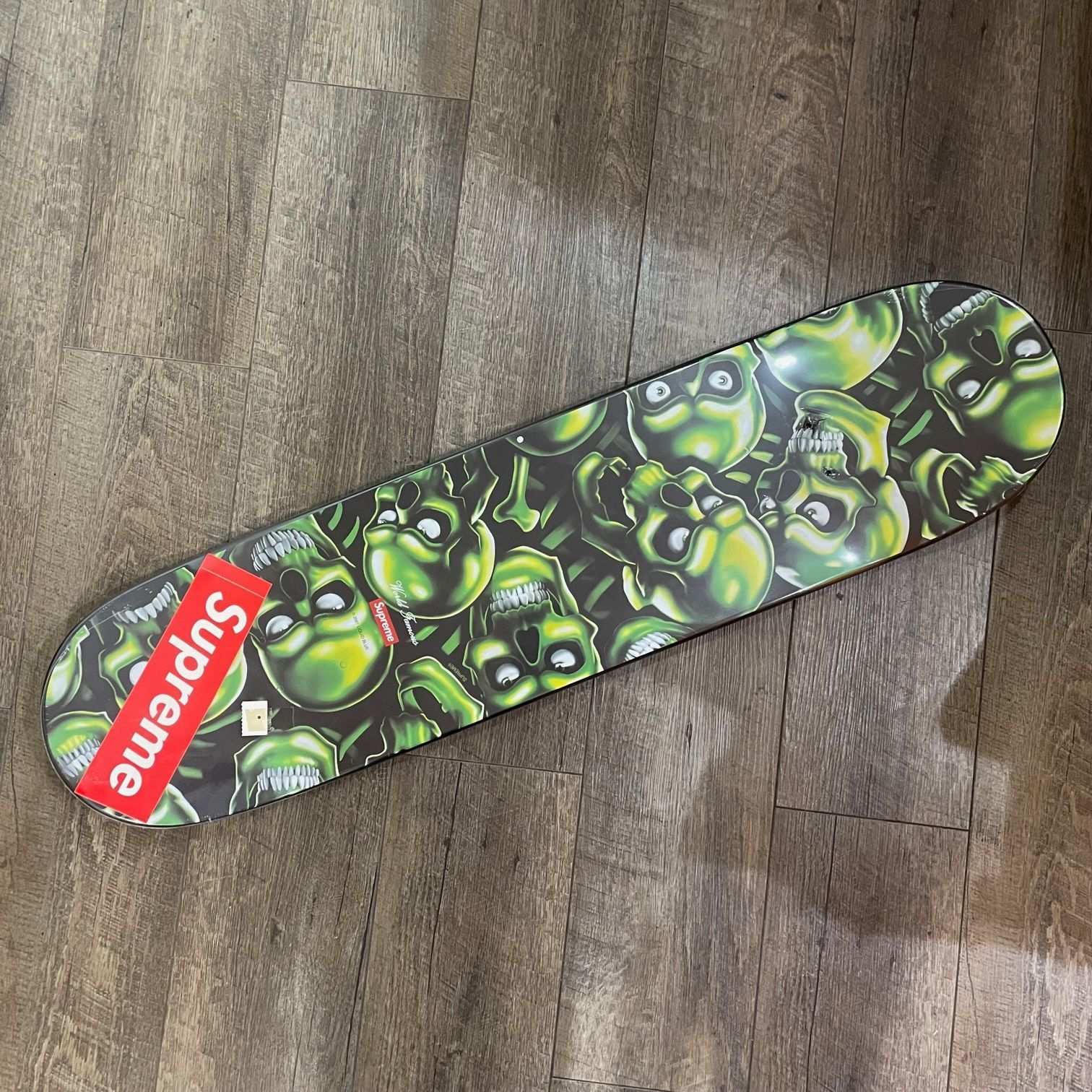 未使用品 SUPREME 18SS Skull Pile Skateboard GREEN スカル パイル スケートボード ロゴ スケボー デッキ  シュプリーム グリーン 54270A