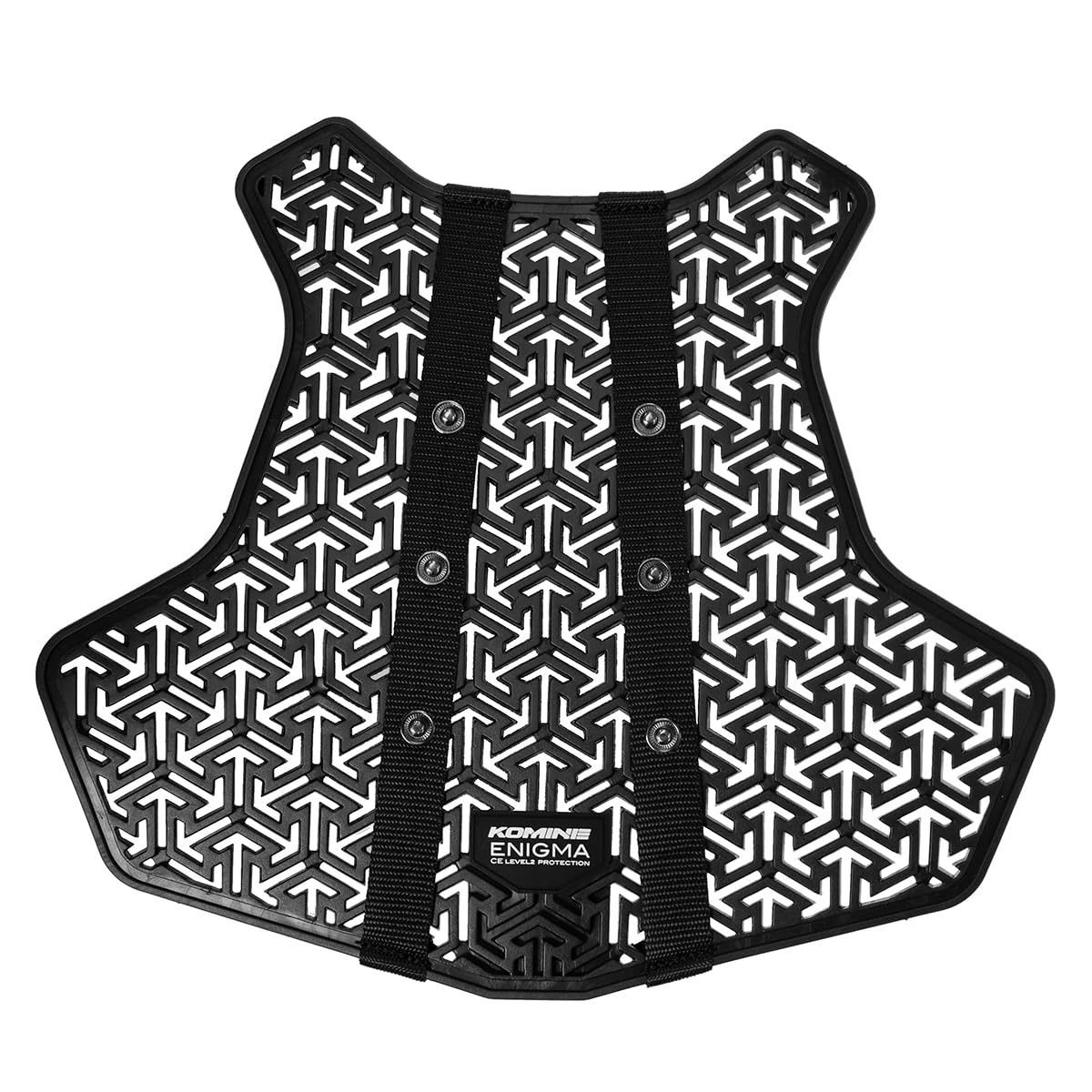 コミネ(KOMINE) バイク用 胸部プロテクター エアスルーチェストガードマルチ エニグマ CE2規格 Black Free SK-848