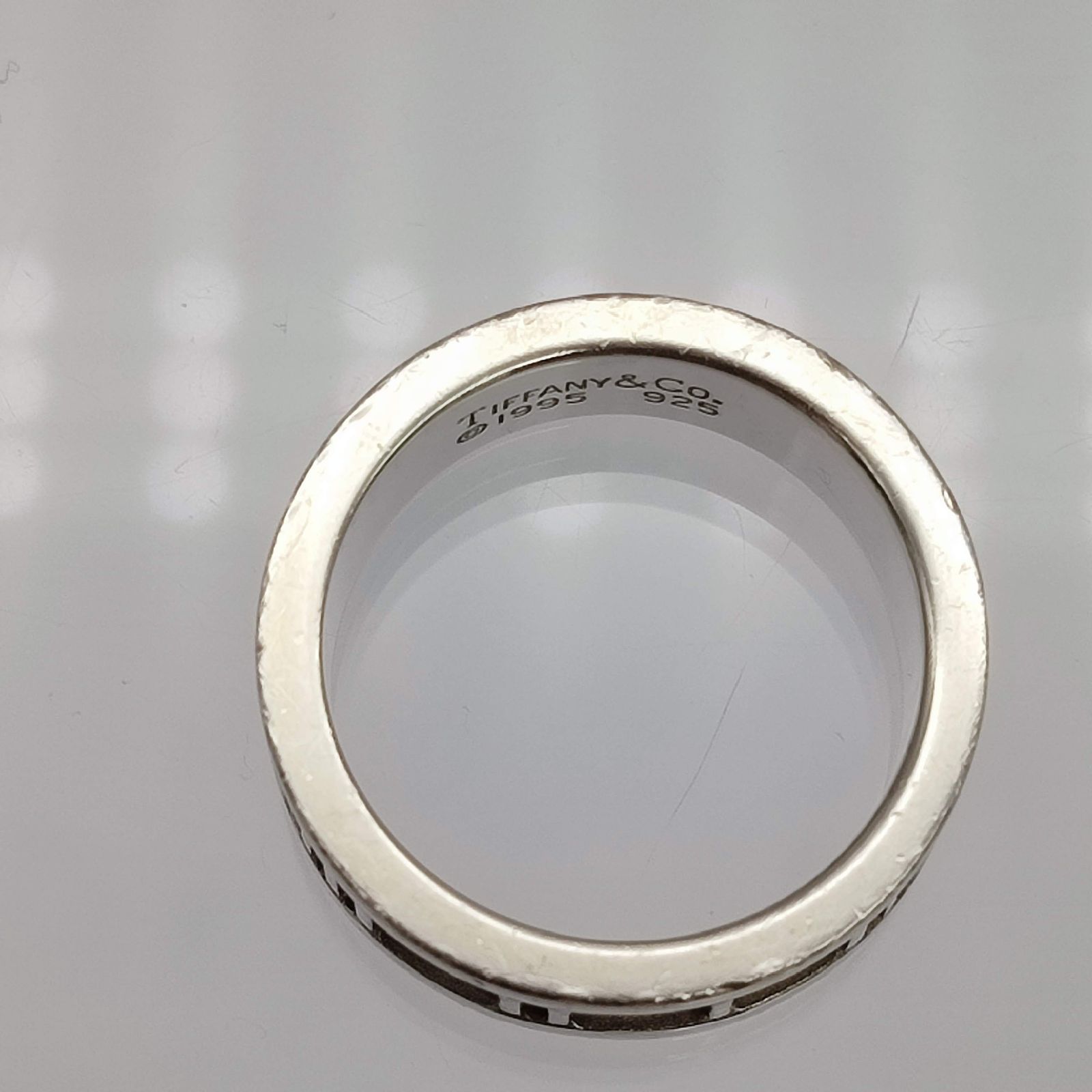 Tiffany ティファニー アトラス シルバー925リング10号 美品 正規品 TIFFANY&CO ティファニー アトラスワイドリング シルバー 9.8g