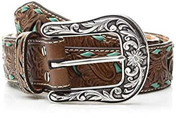 Nocona Belt Co. レディース ターコイズインレー バックベルト US サイズ Extra Large ブラウン