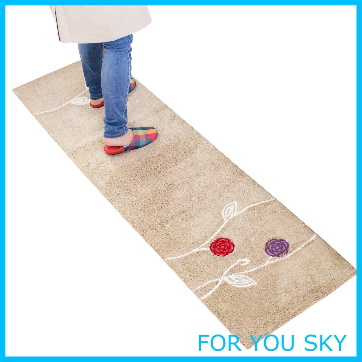 商品 オカ エトフ キッチンマット 約50×180cm ベージュ