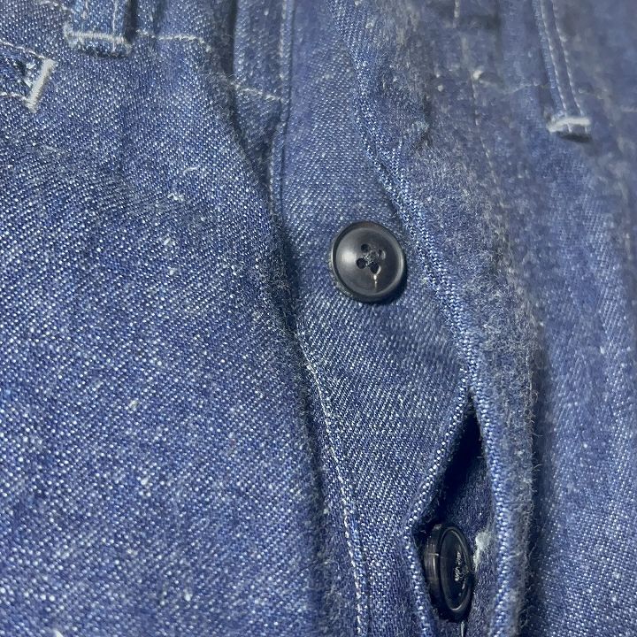 美品　Haversack デニムパンツ コットンリネン デニムパンツ indigo／HAVERSACK（ハバーサック