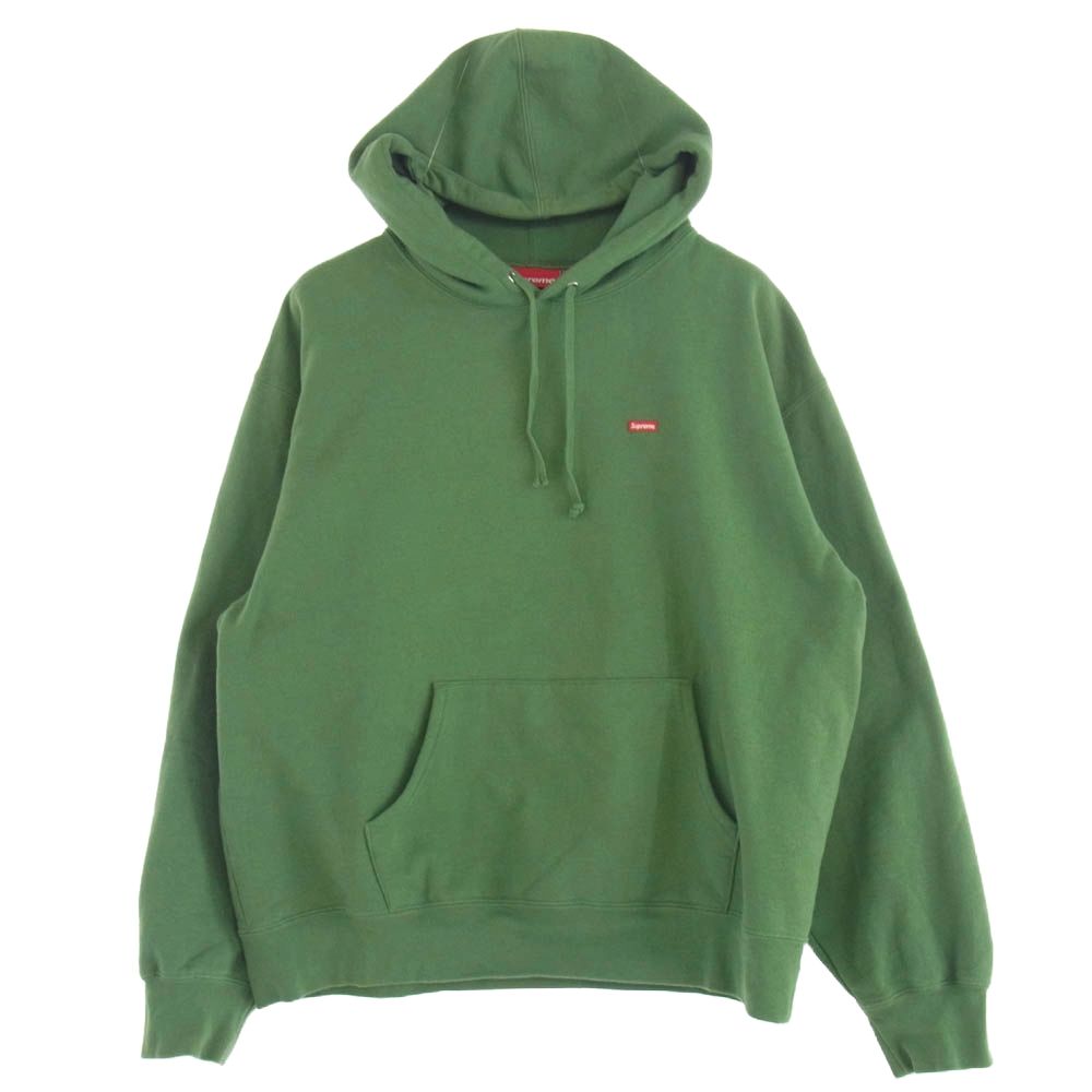 supreme スモールボックスロゴフーディー グリーン シュプリーム