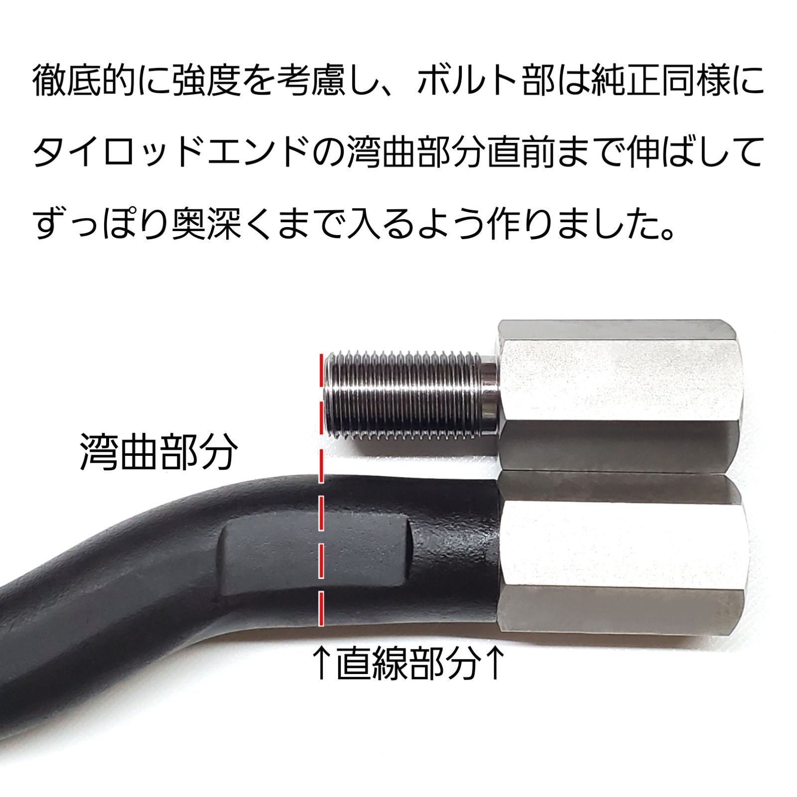 アルファード10系 タイロッドエンド加工品 返れ