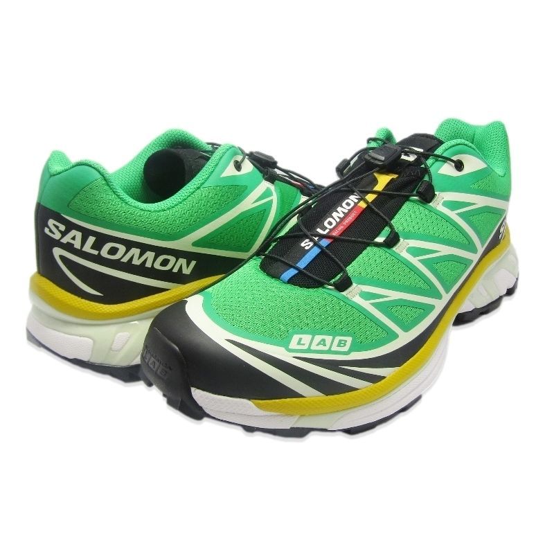 SALOMON サロモン 28.5 cm XT-6 スポーツ スタイル シューズ ローカット Bright Green Black Sulphur