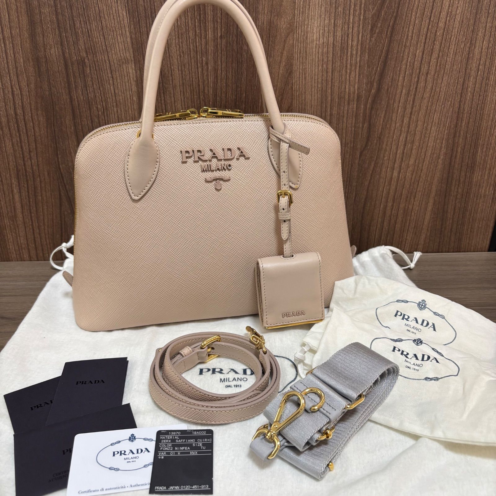 ◎PRADA プラダ サフィアーノ ハンドバッグ 2way ショルダーバッグ