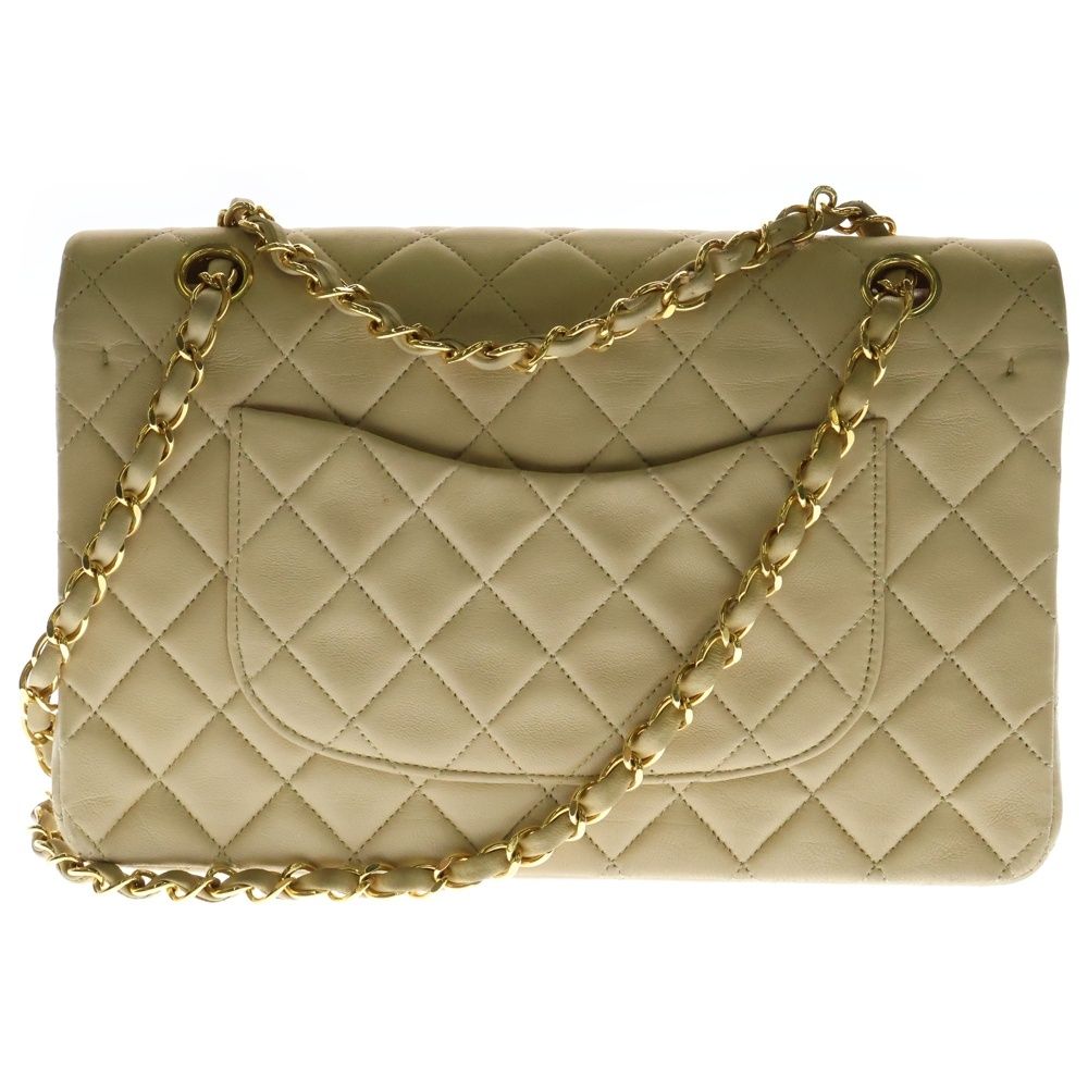 SALE‼️シャネル マトラッセ ラムスキン ダブルフラップ バッグ ゴールド CHANEL/シャネル マトラッセWフラップWチェーンショルダーバッグ