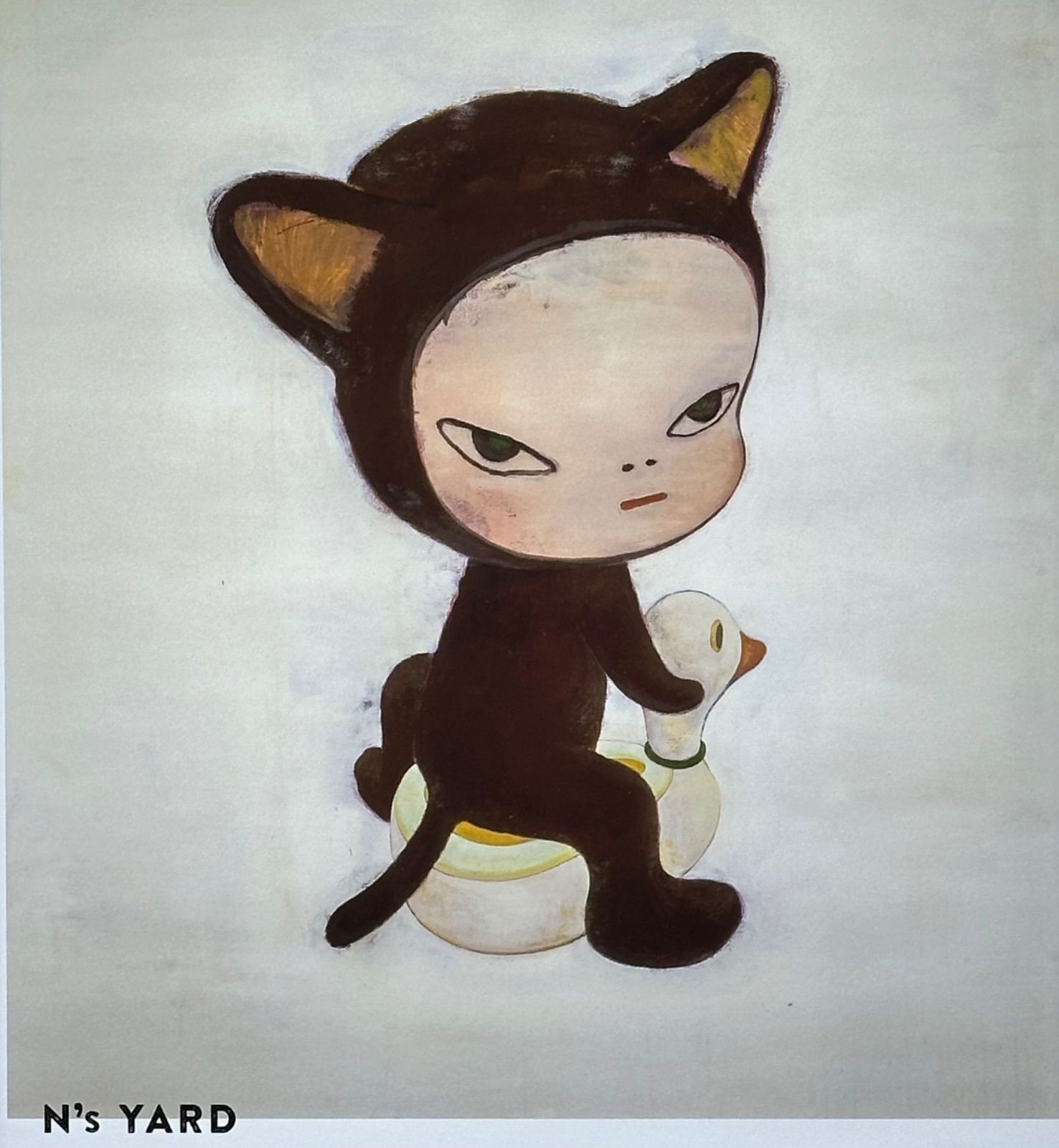 奈良美智「Harmless Kitty」オフセットポスター 額装品 Yoshitomo Nara