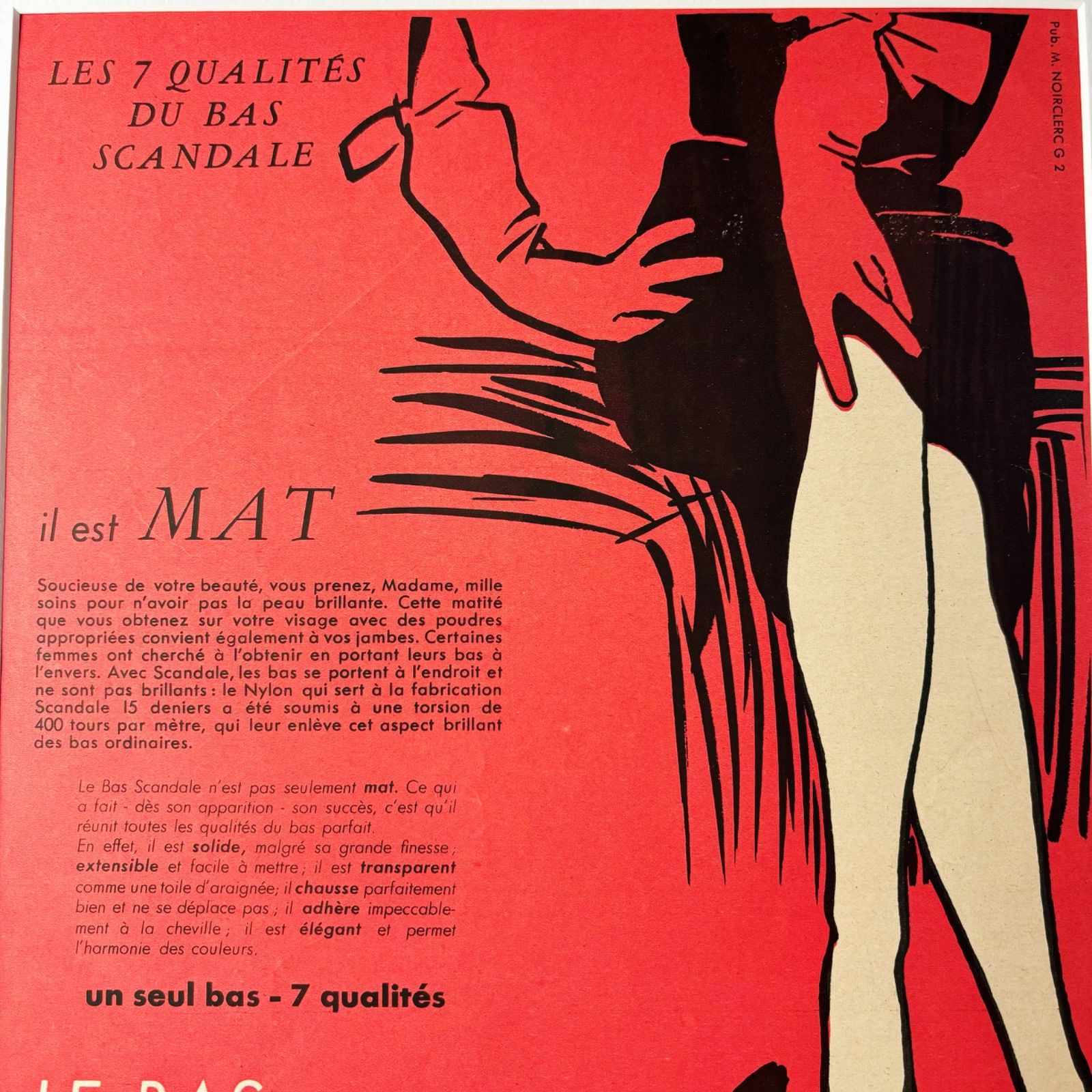 1952 広告＞Scandale Rene Gruau ルネ・グリュオ ポスター