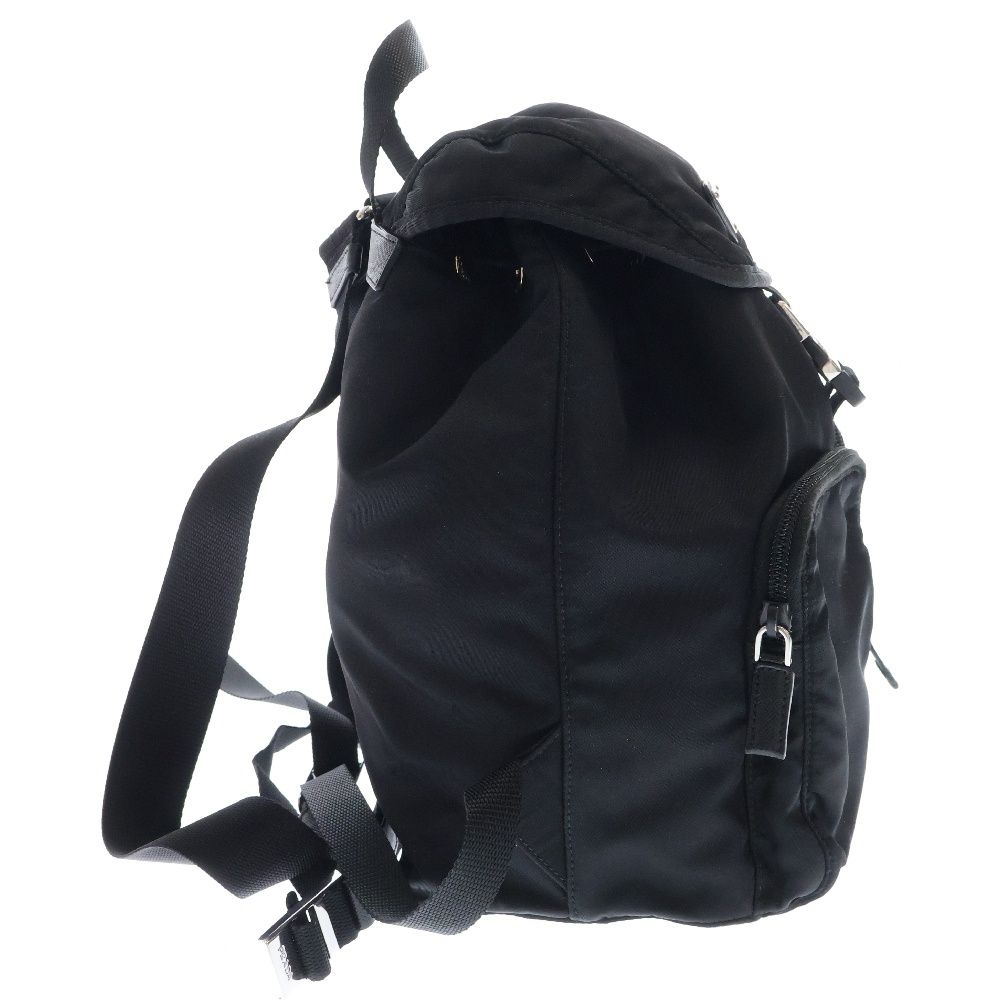プラダ　トライアングルロゴ ナイロンリュック バックパック ブラック B2811 PRADA プラダ B2811 VELA ナイロンリュック デイパック ブラック