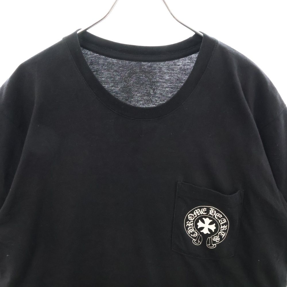 バック英字プリント クルーネック半袖Tシャツ