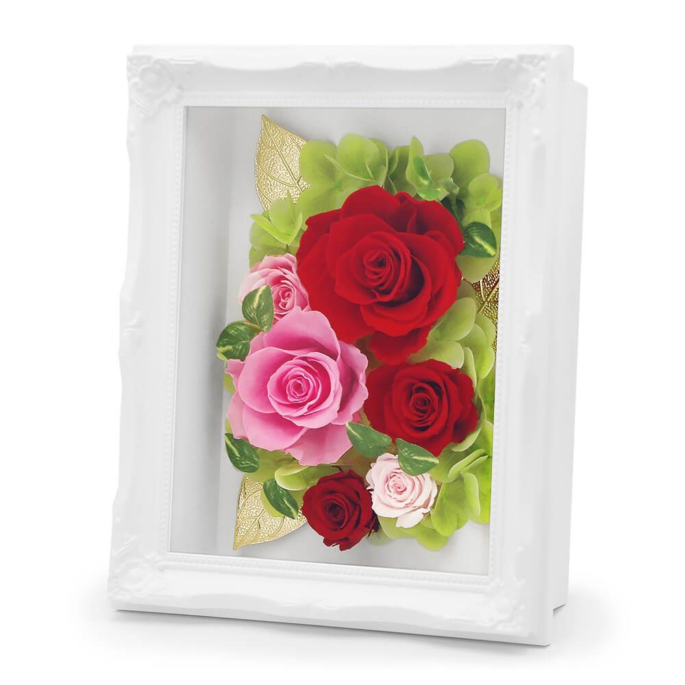 プリザーブドフラワー セレナータ ルネッサンスフレーム 花 バラ おしゃれ インテリア 壁掛け 置き型 お祝い ラッピング ギフト プレゼント クリスマス 誕生日 翌日配達