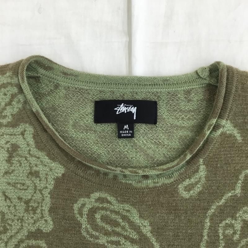 STUSSY sweater ペイズリー柄 モヘアニット ニットセーター STUSSY ステューシー ニット、セーター 長袖 PAISLEY SWEATER