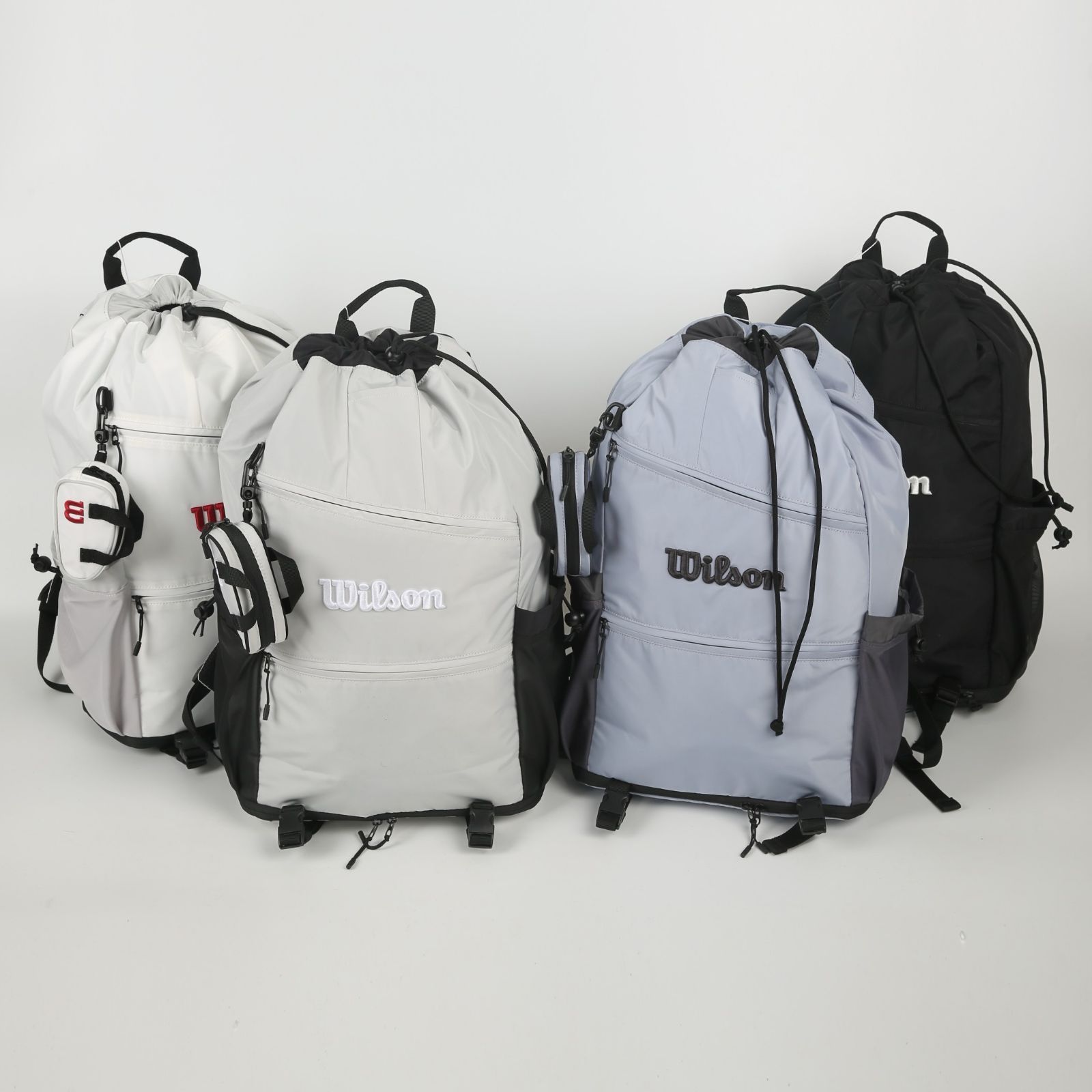 Wilson◆ ドローストリング バックパック V2 White 全新品 韓国 ウィルソン ( Wilson ) WHT テニス ドロー