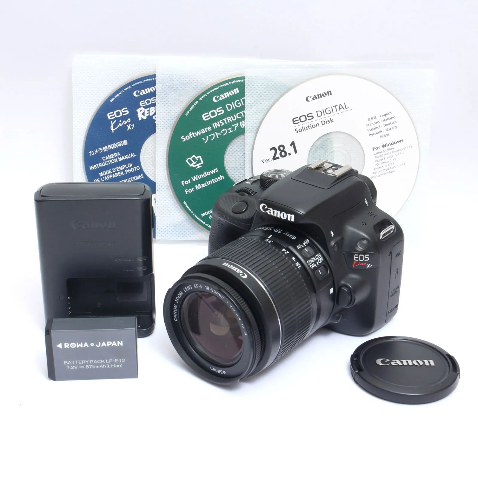 Canon EF-S 18-55mm EF 50mm マウントアダプターセット（中古