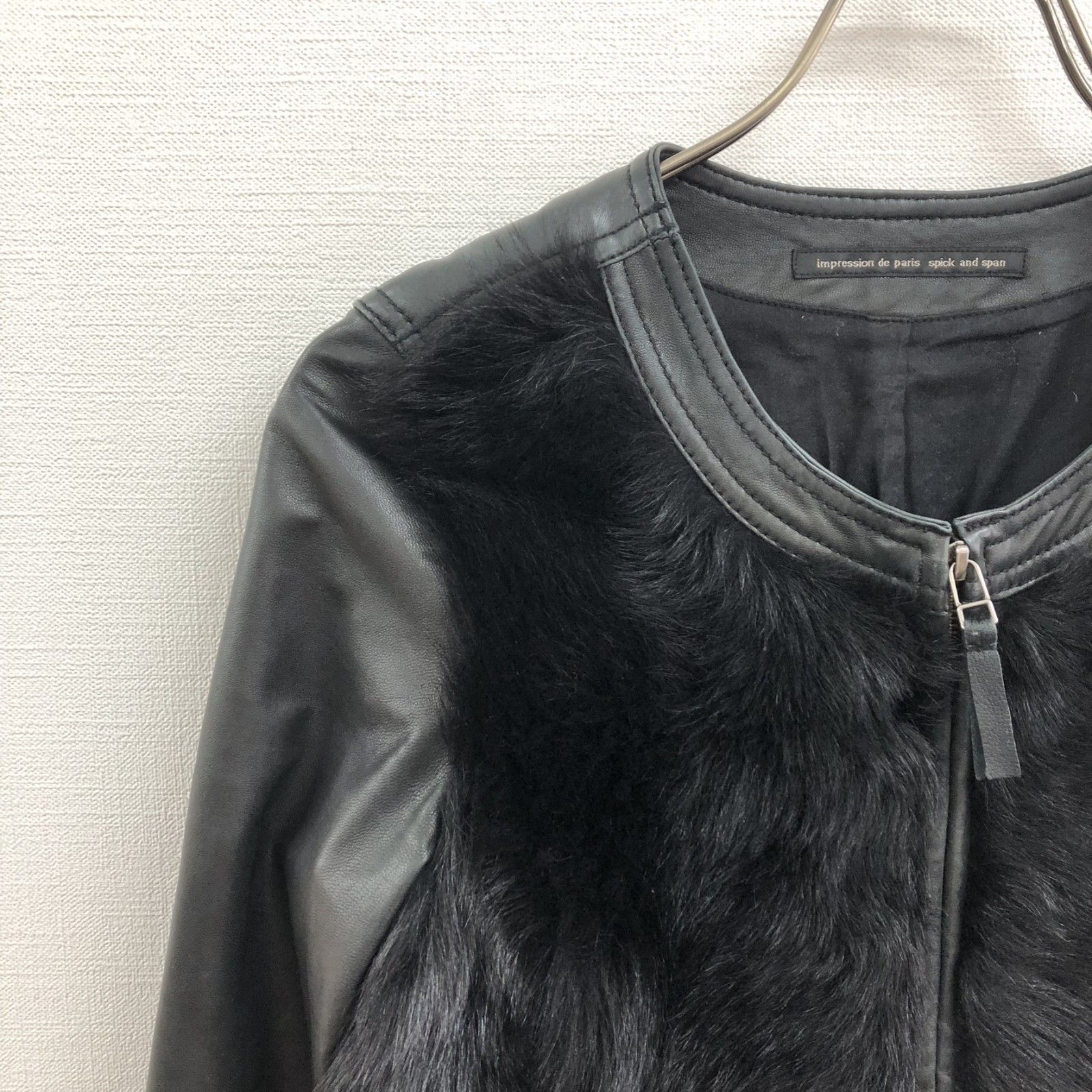 Spick and Span】スピックアンドスパン 黒系 ライダース