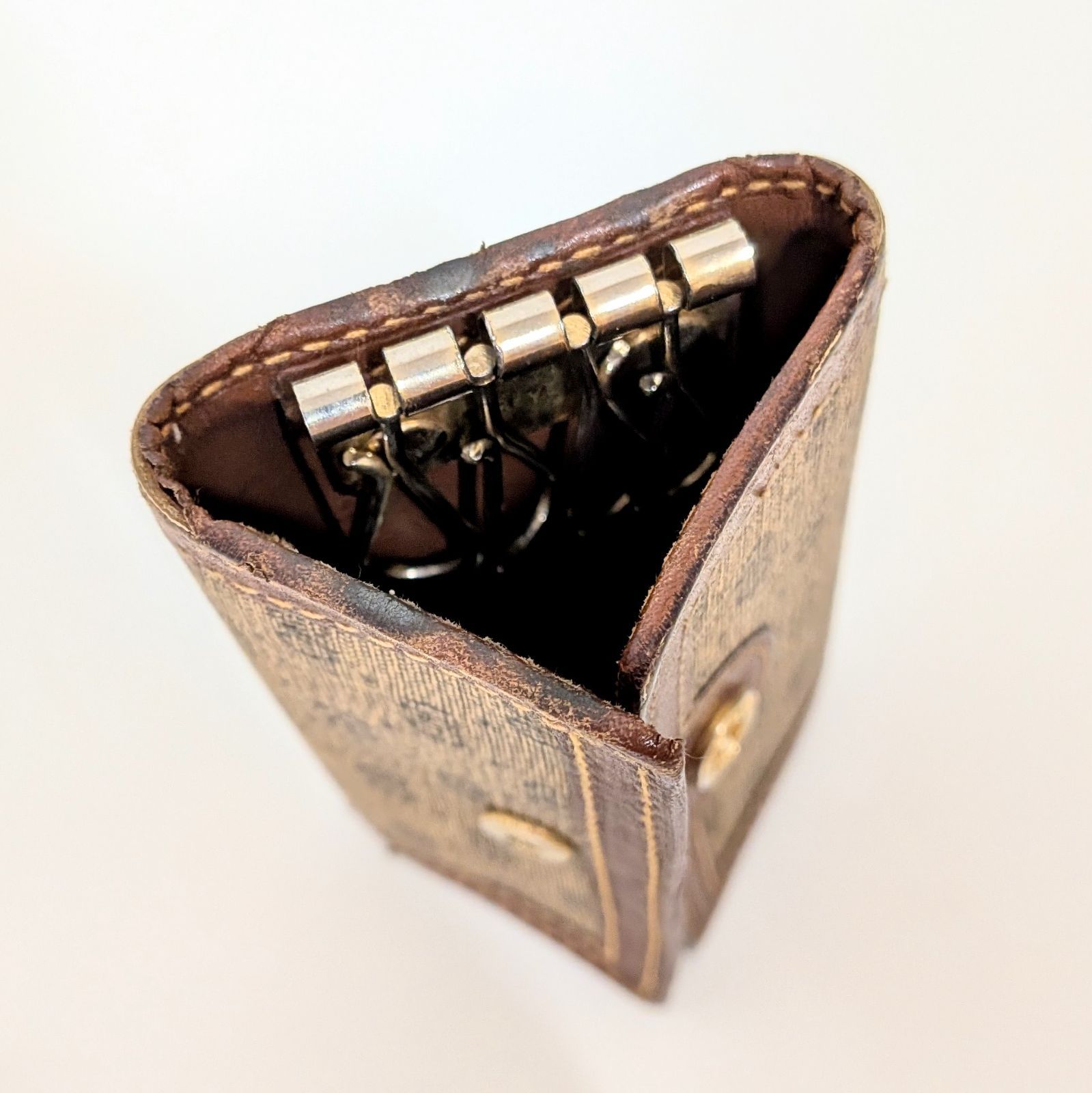 GUCCI】オールドグッチ/4連キーケース/レザー×PVC/イタリア製