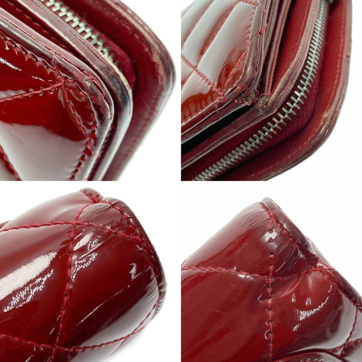 ✨ CHANEL ❣️シャネル マトラッセ ❣️ボルドー 二つ折り財布