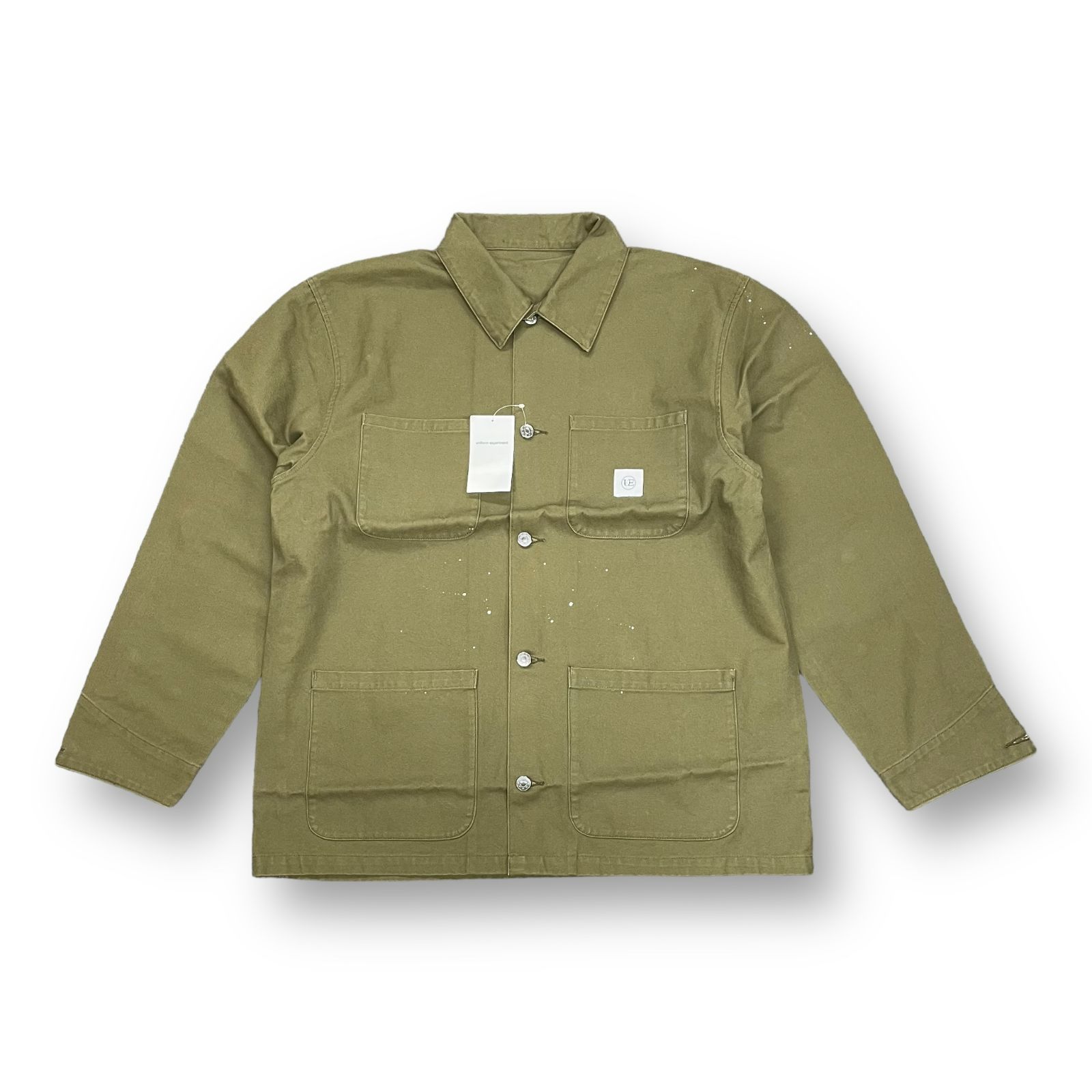 定価47300円 未使用 uniform experiment 21SS DRIPPING COVERALL JACKET カバーオール ジャケット  ペイント ミリタリー ユニフォームエクスペリメント UE-210015 4