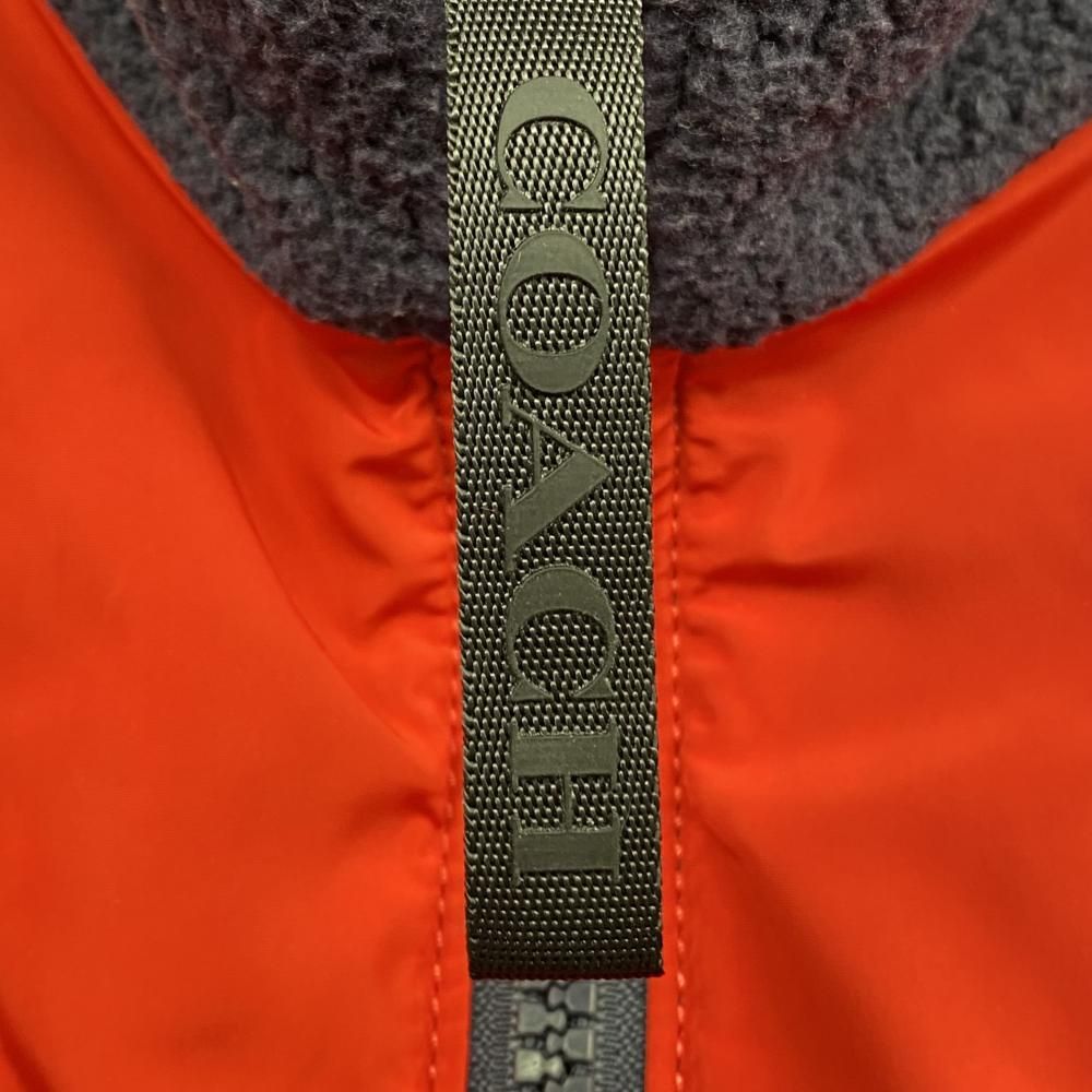 COACH リバーシブル ポーラーフリースジャケット サイズL レッド F78476 ネイビー コーチ 17 KANDAIZUMI_COM