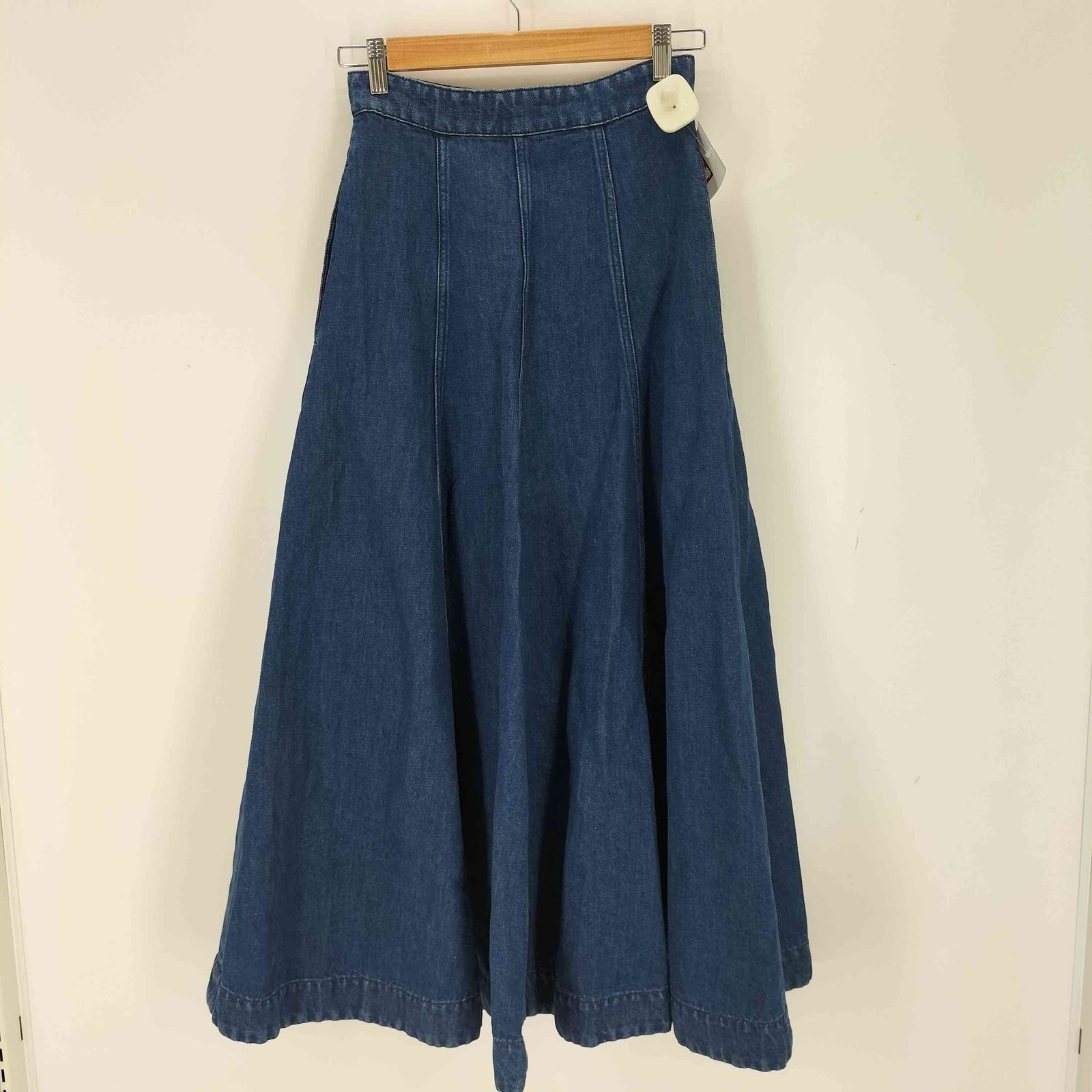 送料込/関税込■Acne Studios■デニムマキシスカート ACNE STUDIOS デニムマキシスカート ペイントスプラッター | NET