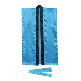 10個セット ARTEC ソフトサテンロングハッピ L 青 ハチマキ付 ATC14446X10