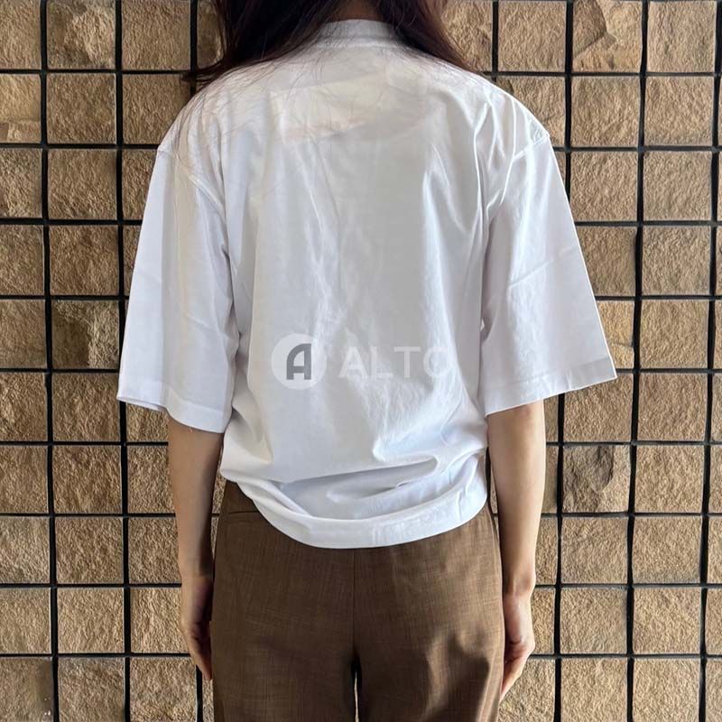 ☆2024春夏新作☆MARNI マルニ THJE0263P7 USCW29 WLW01 ロゴ プリント Tシャツ カットソー 半袖 レディース