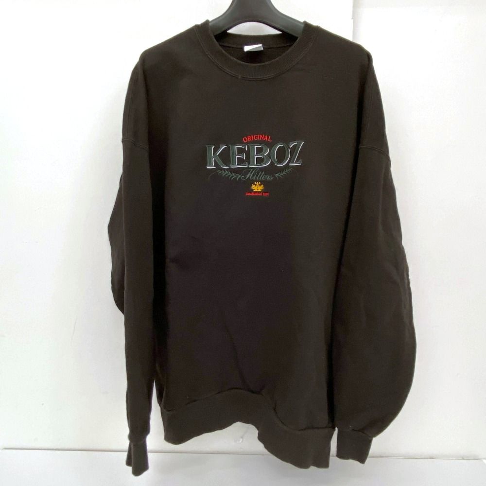 Keboz】クルーネック スウェットトレーナー L グレー keboz トレーナー