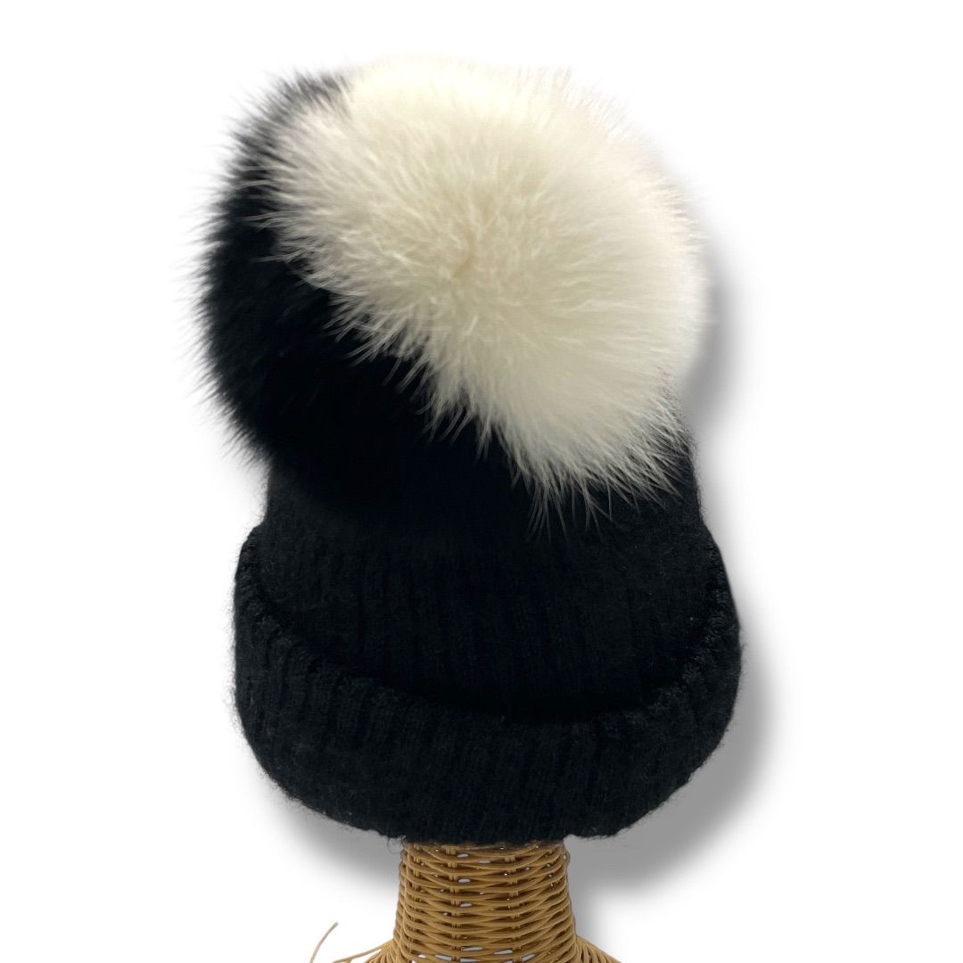 CA4LA カシラ　ニット帽　フォックス　モヘヤ　アルパカ EX PLATINA FOX 6(ONESIZE BEIGE): ニットキャップ｜帽子通販