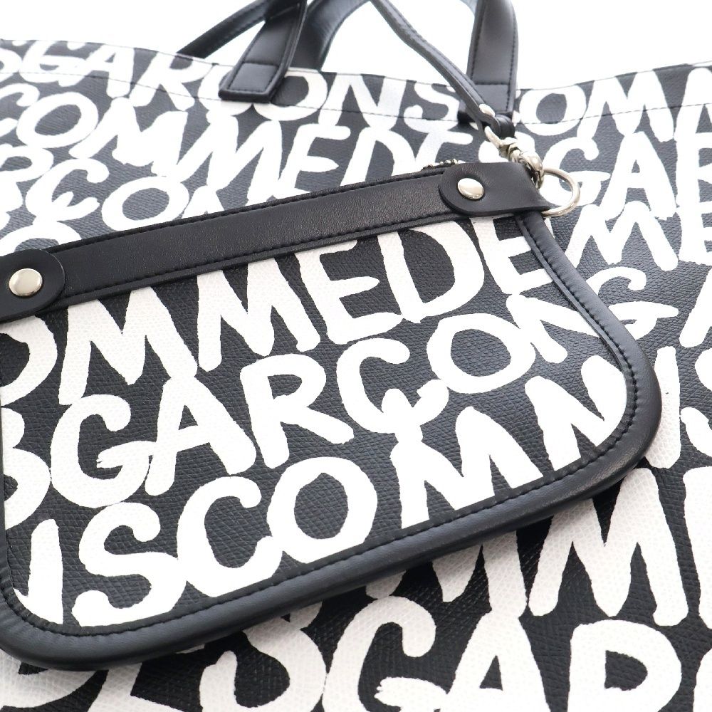 COMMEdesGARCONS  ロゴデザイン トートバッグ　ポーチ付き Comme Des Garçons Wallet ロゴ ハンドバッグ 通販 - FARFETCH