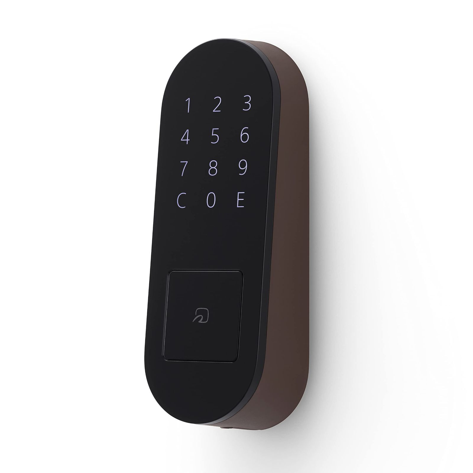 スマートロック で解錠 スマートホーム AppleWatch Alexa 暗証番号やカード GoogleHome LINEClova 玄関 ブラウン ドア ドアロック 鍵 キュリオパッド オートロック 自動施錠 ハンズフリー解錠 Pad 後付け 工事不要