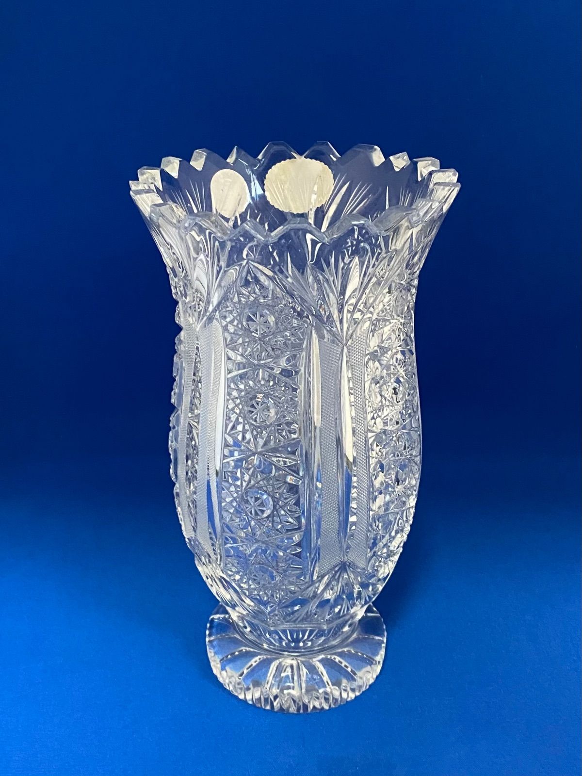 BOHEMIA GLASS ボヘミアクリスタル 花瓶 フラワーベース アンティーク