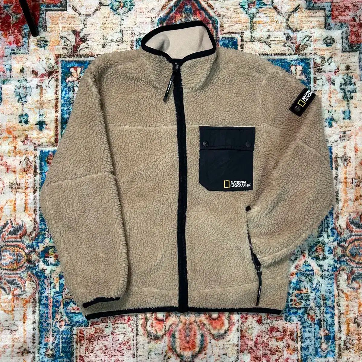 S ナショナルジオグラフィック ボア フリース ジャケット