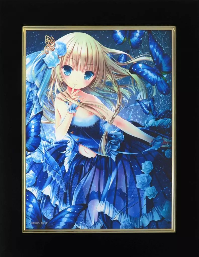 中古】原画イラストボード てぃんくる額装イラストA3サイズ 複製