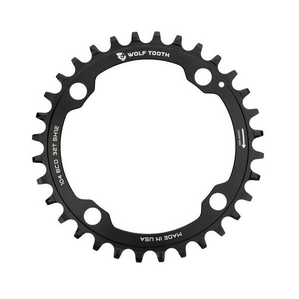Wolf Tooth ウルフトゥース 104 BCD Chainring for Shimano 12 spd 36T チェーンリング シマノ 自転車 