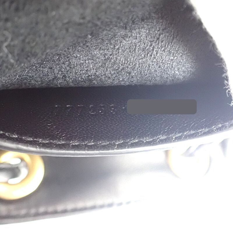 GUCCI GUCCI スモールバックパック 777253_AAC74_1000 リュック デイパック レザー ブラック ゴールド金具 レディース DECORATOM_COM_BR