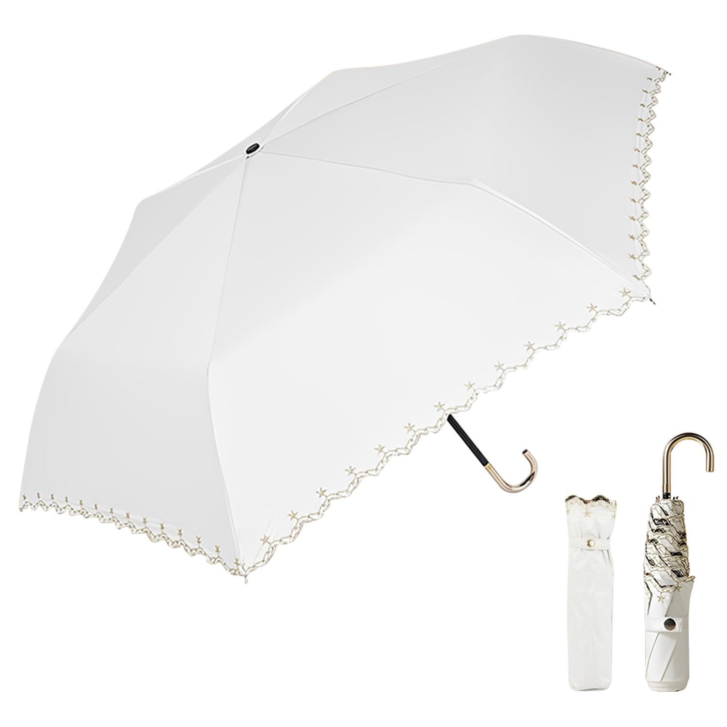 【最短発送】耐風 超撥水 高密生地 かわいい レディース 晴雨兼用 小型 紫外線遮断 日焼け止め対策 遮光 遮熱 UVカット 携帯便利 174g/194g 超軽量 折りたたみ傘 日傘