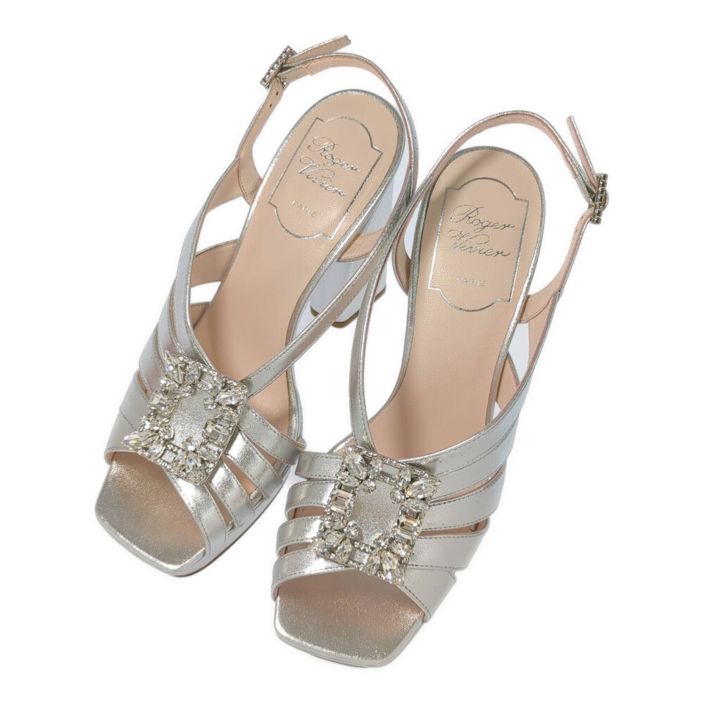 新品　ロジェヴィヴィエ　ビジューバックル　ハイヒール　パンプス　サンダル　36 Roger Vivier ロジェヴィヴィエ ビジューバックル ストラップ