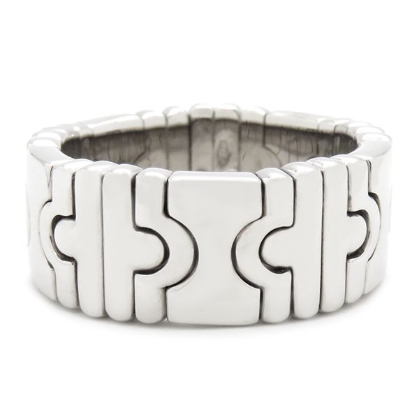 ブルガリ BVLGARI リング 指輪 パレンテシ K18WG ホワイト