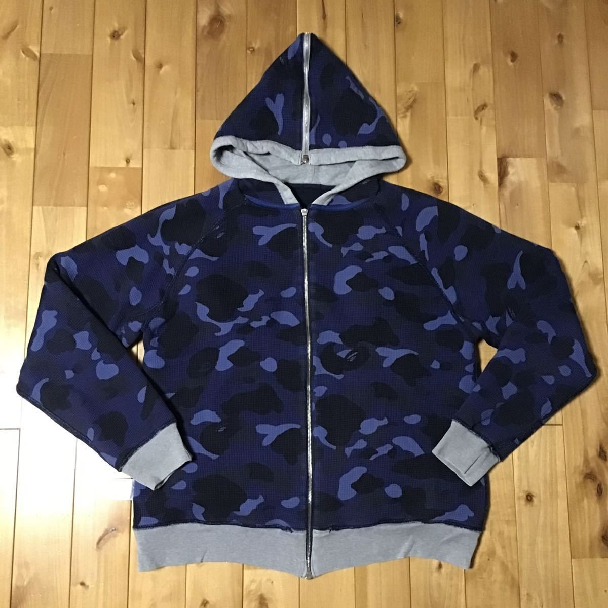 A Bathing Ape Neon Blue Camo パーカー NIGO期