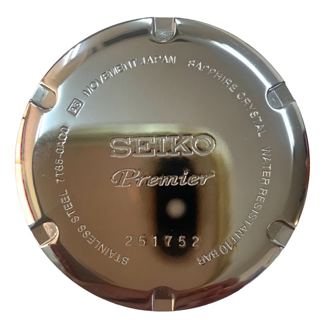 SEIKOプルミエ　時計 SEIKO】セイコー『プルミエ クロノグラフ』7T27-6A10 メンズ