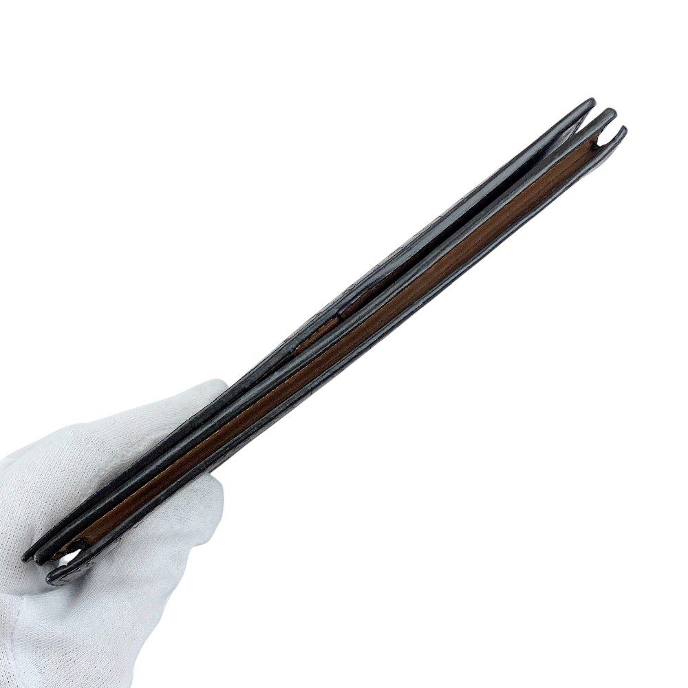 【美品】ベルルッティ セコイヤ カリグラフィ 二つ折り 長財布 札入れ ブラウン Berluti】【小銭入れ無し】【SEQUOIA】ベルルッティ『セコイア